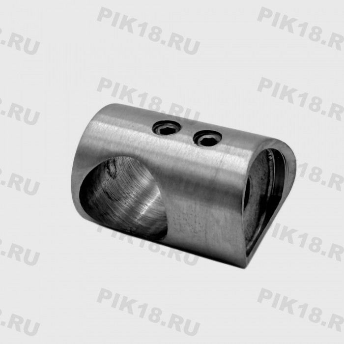 Крепление ригеля 16 мм к стойке 42,4 мм шлифованное